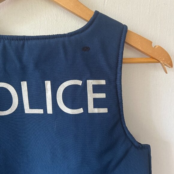 I Want To Be Kids Police Officer Vest Costume Halloween Theater Badge Size 5/6 S - Picture 5 of 5